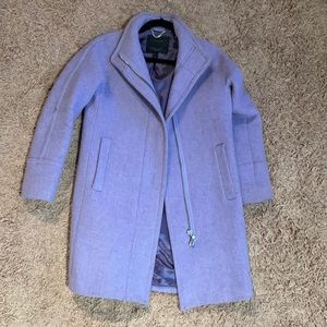J CREW COCOON COAT IN LAVENDER PURPLE